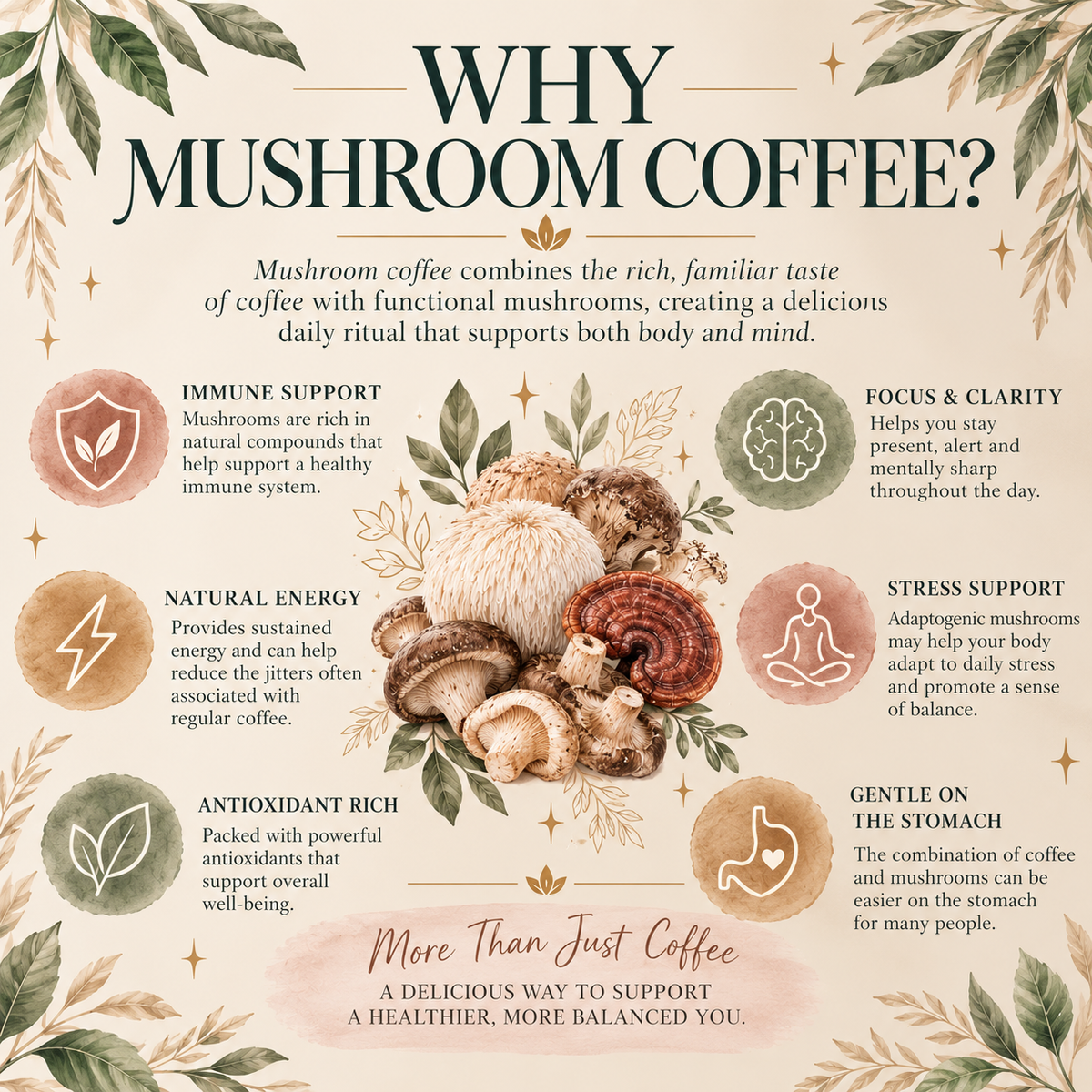 La Republica Mushroom Coffee 12 Oz