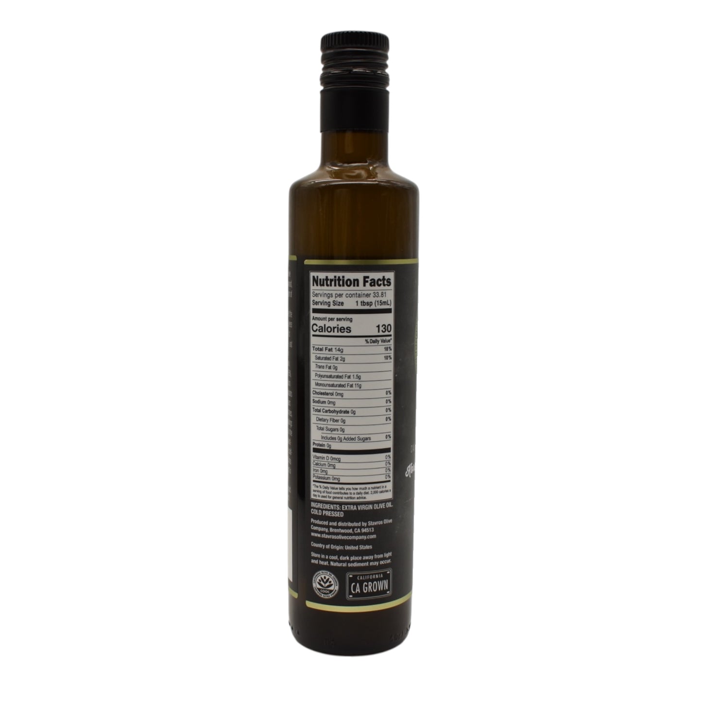 Stavros Koroneiki Arbequina Blend California Extra Virgin Olive Oil