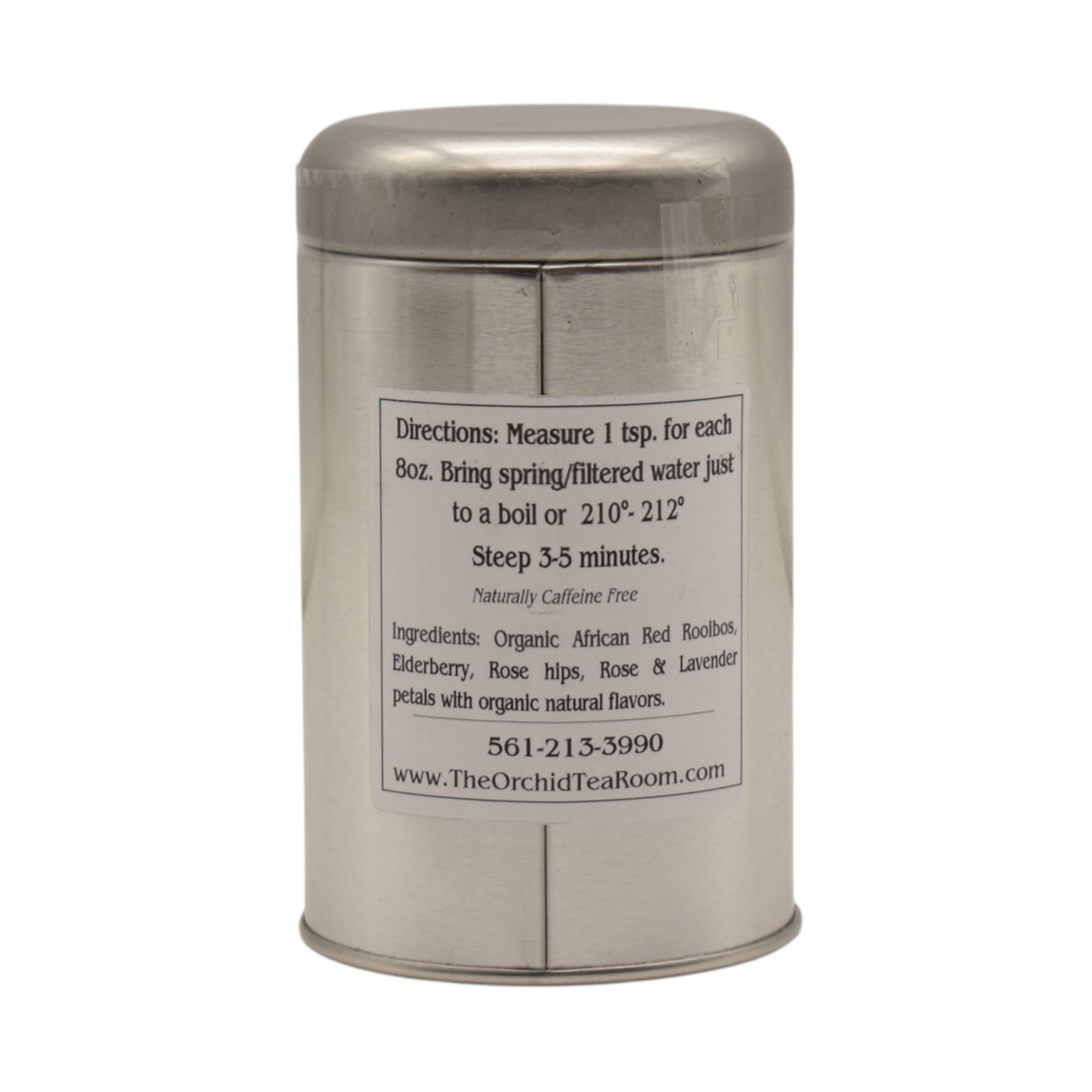 The Orchid Tea Room Rose Elderberry Organic Rooibos Blend Tisane
