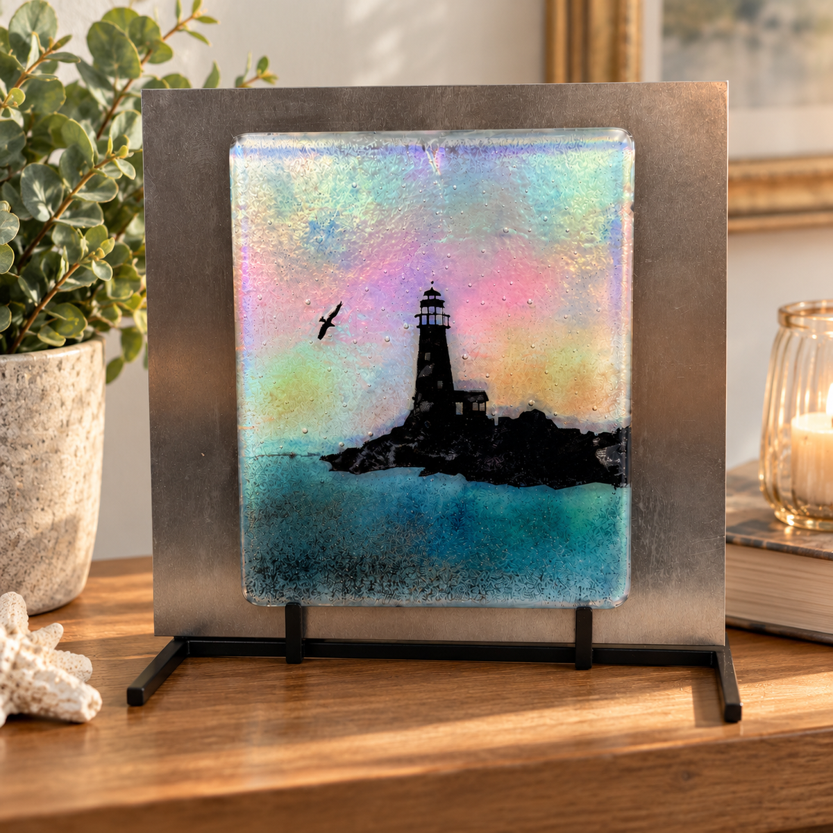 Lighthouse on Metal Frame