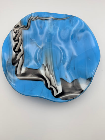 Blue Lightning Flutter Bowl