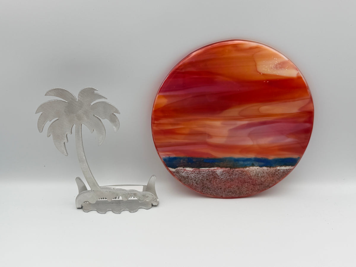 Palm Tree on Metal Stand
