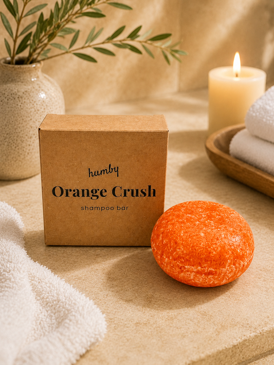 HUMBY ORANGE CRUSH SHAMPOO THICKER HAIR AND SPLIT ENDS