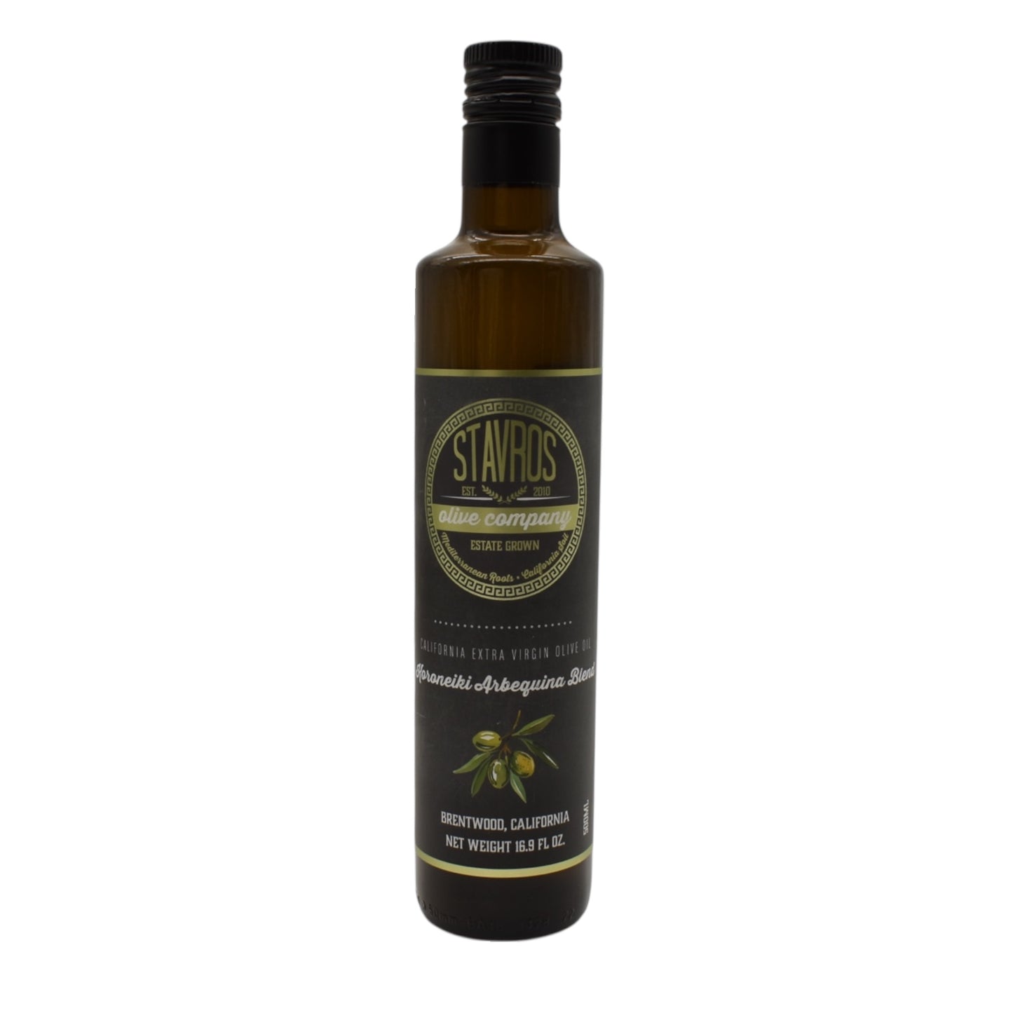 Stavros Koroneiki Arbequina Blend California Extra Virgin Olive Oil
