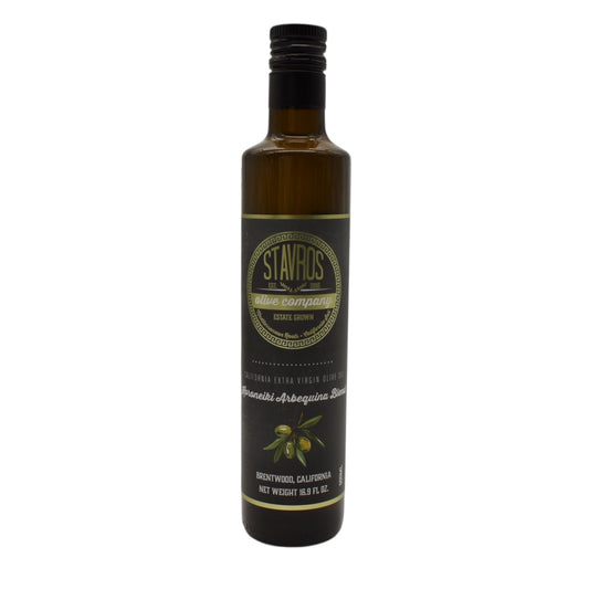 Stavros Koroneiki Arbequina Blend California Extra Virgin Olive Oil