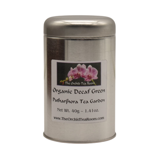 The Orchid Tea Room Organic Decaffeinated Putharjhora Estate Green Tea