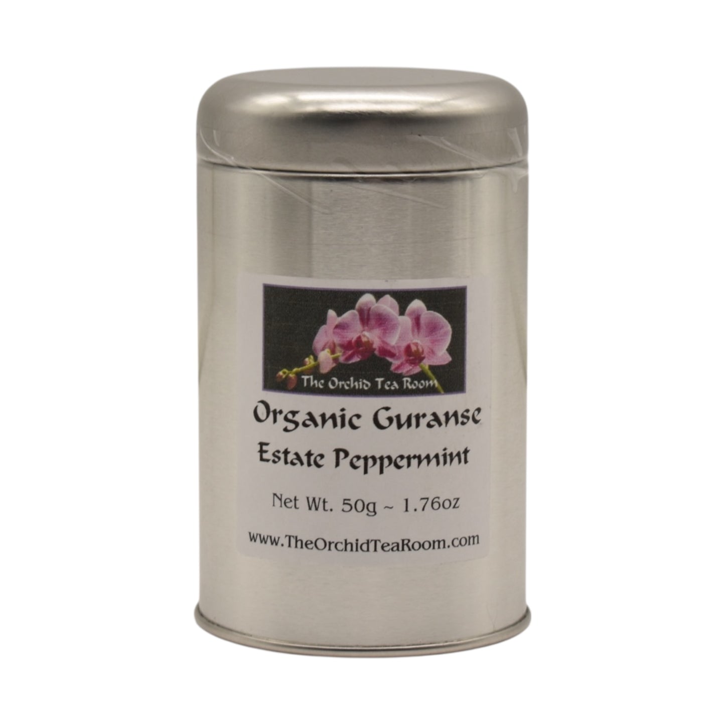 The Orchid Tea Room Organic Guranse Estate Green Tea with Organic Peppermint Leaves