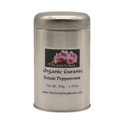 The Orchid Tea Room Organic Guranse Estate Green Tea with Organic Peppermint Leaves