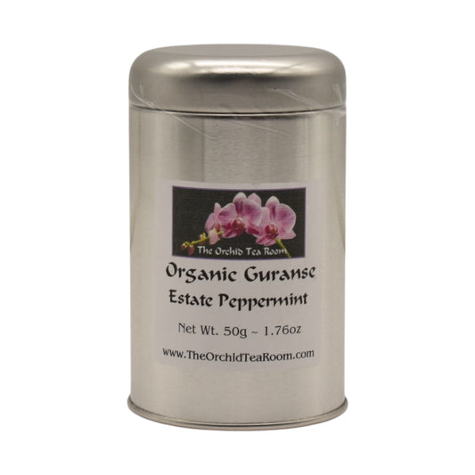 The Orchid Tea Room Organic Guranse Estate Green Tea with Organic Peppermint Leaves