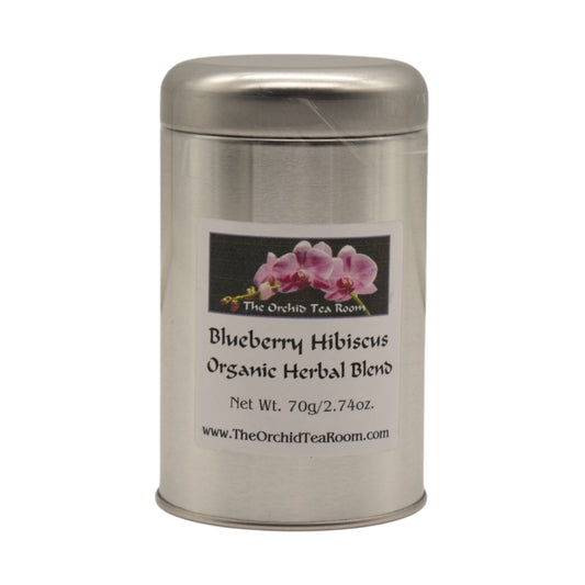 The Orchid Tea Room Blueberry Hibiscus Organic Herbal Tisane Blend