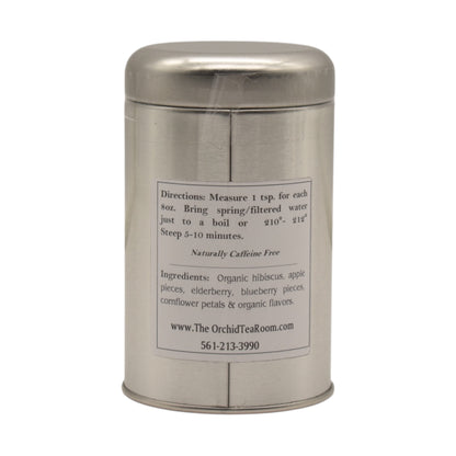 The Orchid Tea Room Blueberry Hibiscus Organic Herbal Tisane Blend