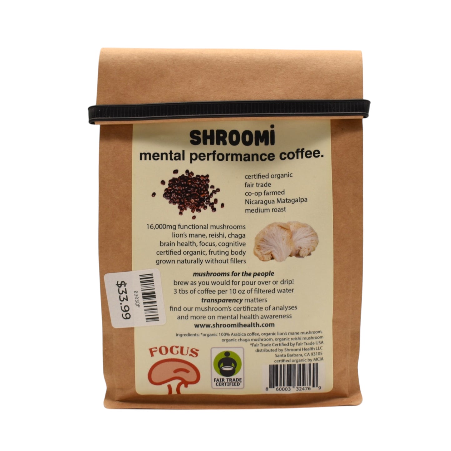 Shroomi Medium Roast Mushroom Coffee